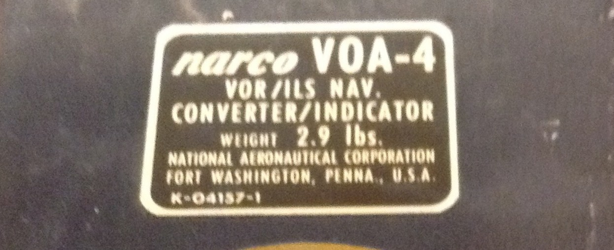 Salvaged NARCO VOA-4 VOR/ILS Nav Converter Indicator - Untested