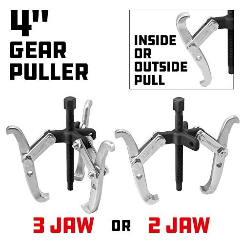 2/3 Jaw Reversible Gear Puller Set, 4-Inch Reversible Jaws, Innovation 4 in.
