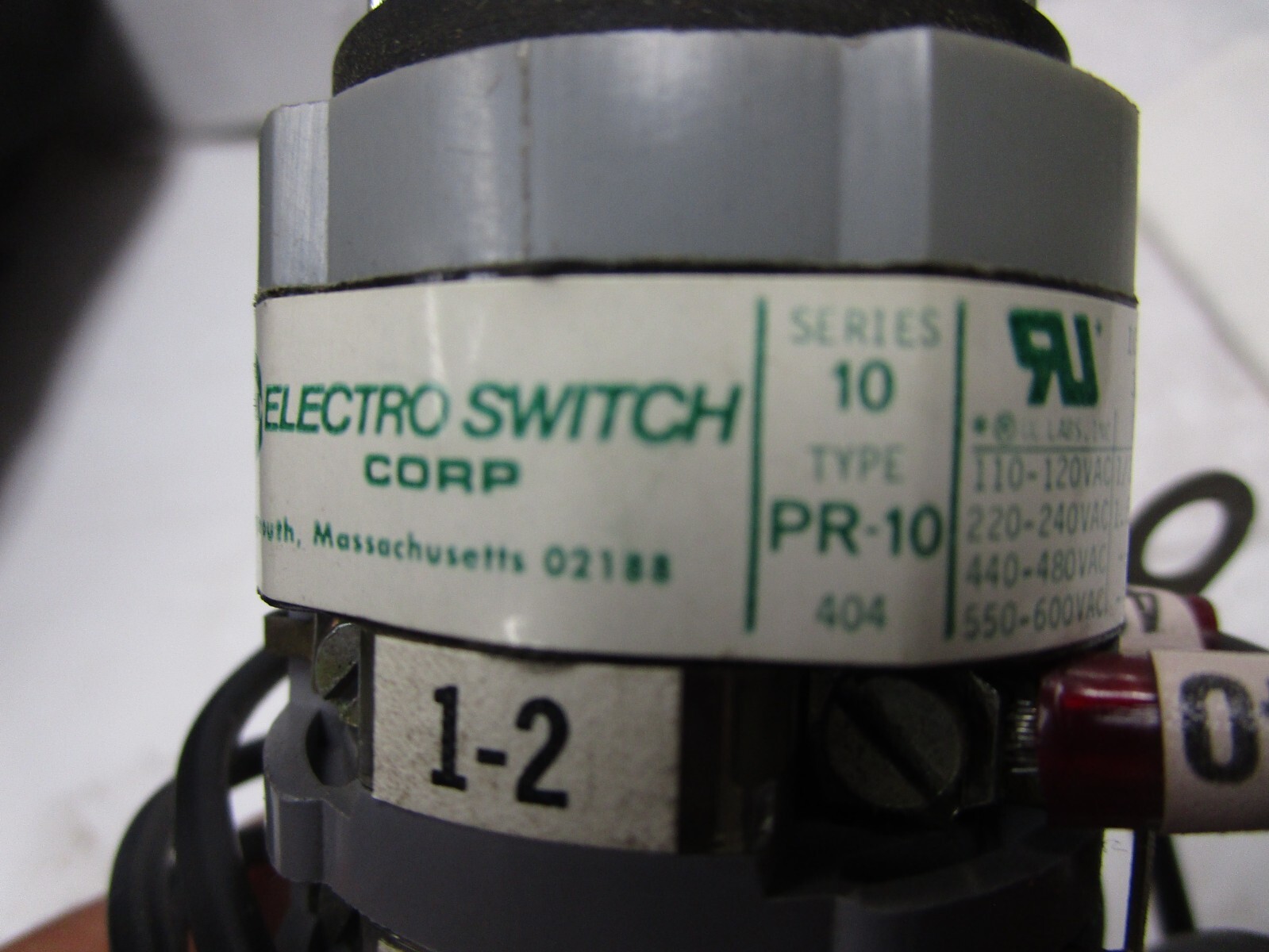 Electro Switch Corp Rotary Switch PR1015C81 Series 10 Type PR10