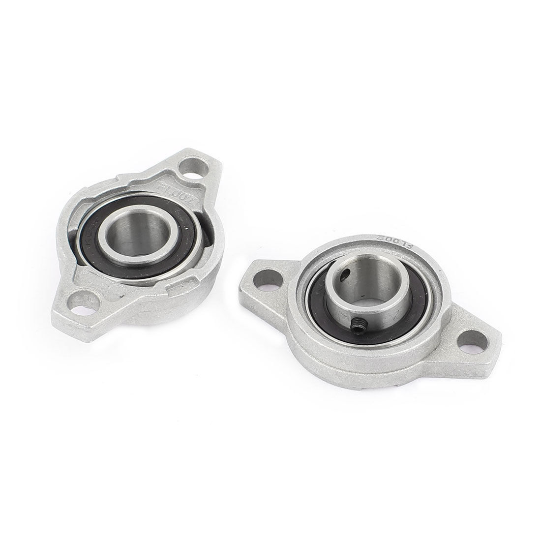 2 PCS KFL002 15mm Shaft Mount Self Aligning Pillow Block Flange Bearing