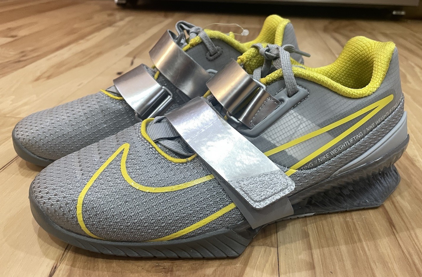Nike Romaleos 4 Weightlifting Shoes - CD3463-002 Gray Yellow - Size 7.5 Lifters