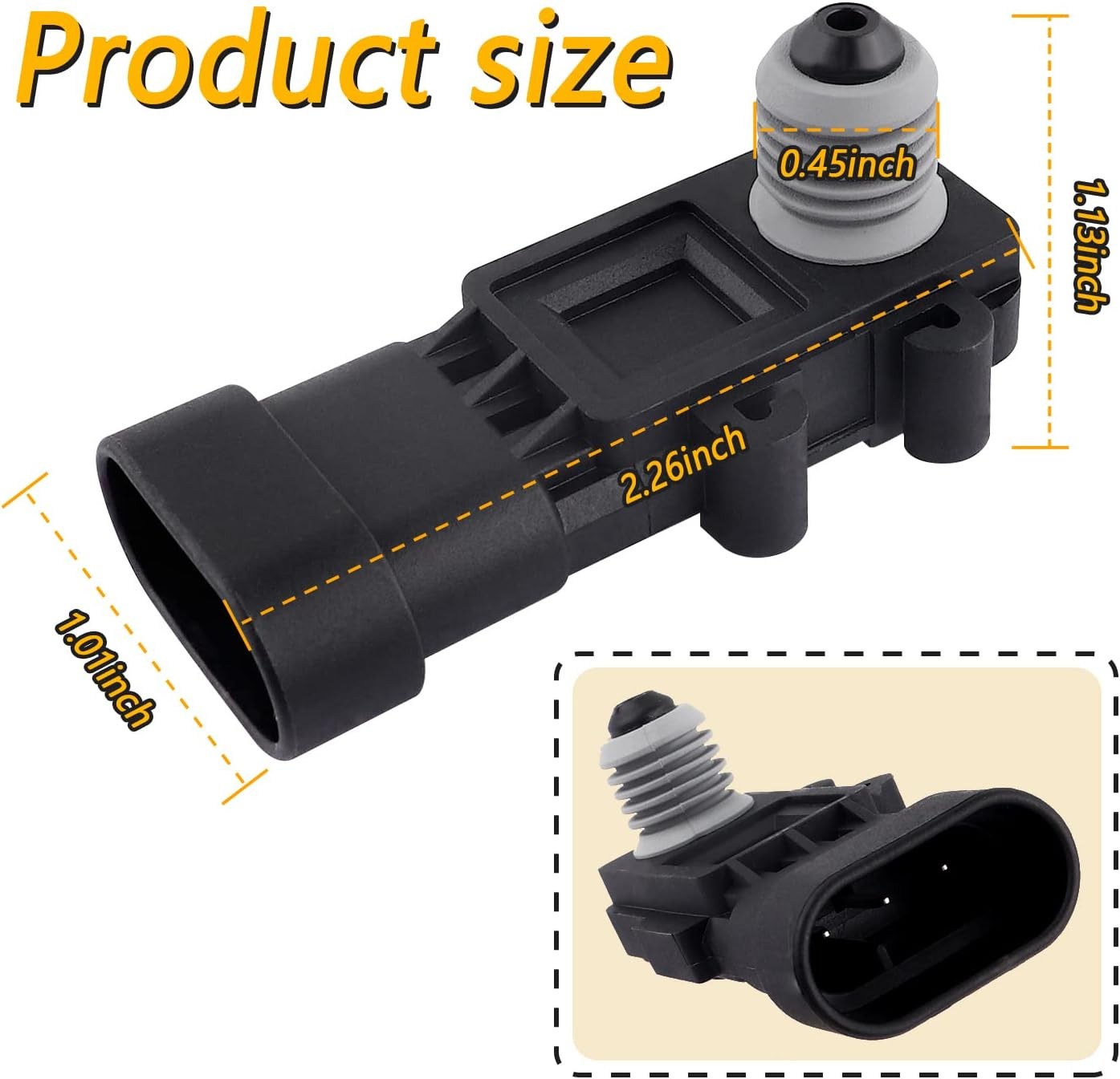 Fuel Tank Pressure Sensor, OEM Replacement