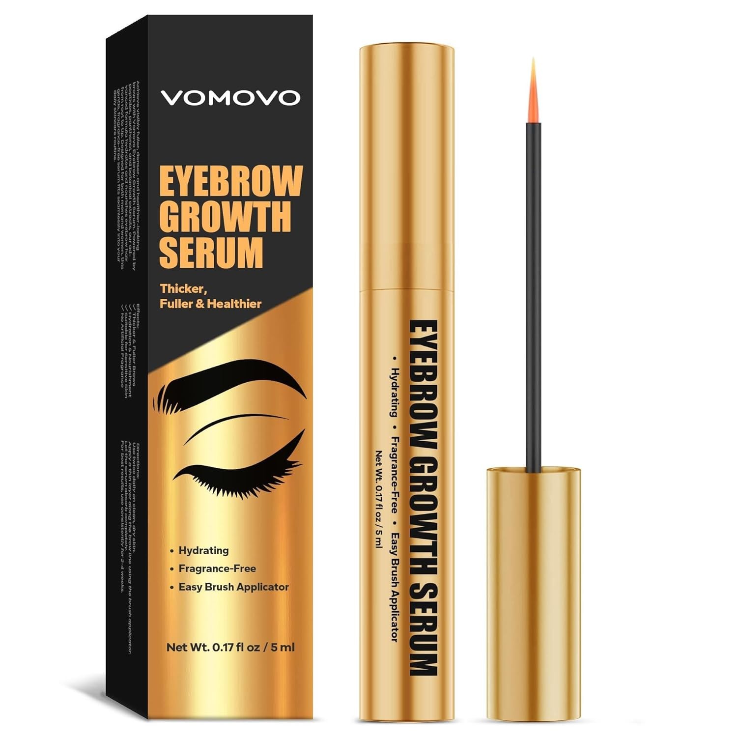 Eyebrow Growth Serum for Women (5 ml), Gentle Eyebrow Serum to Grow Brows, Natur