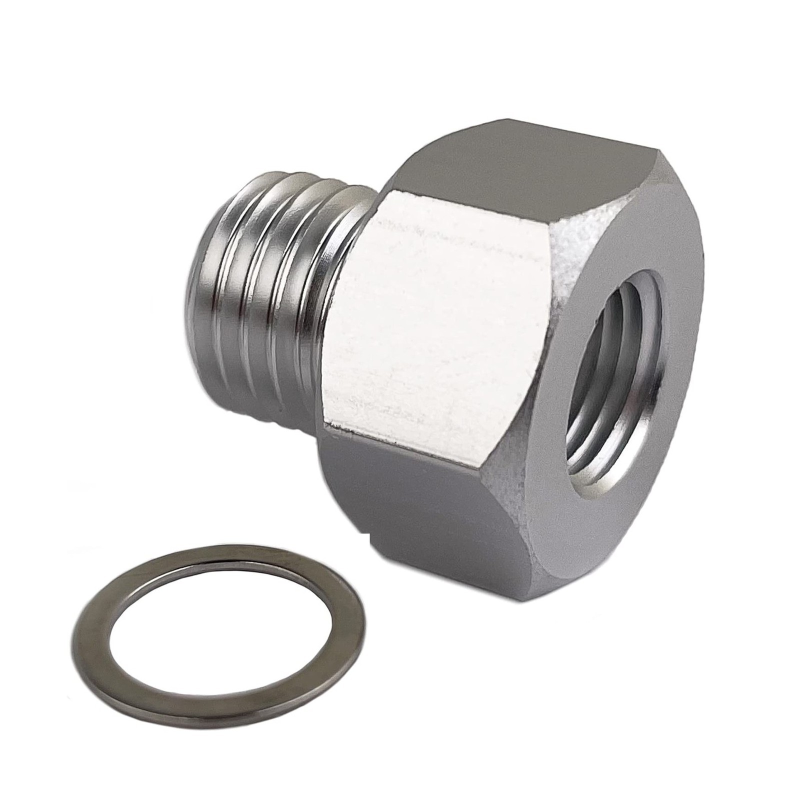 Oil Pressure Sensor M16-1.5 Adapter to Female 1/4 NPT Port Fitting for LS Eng...