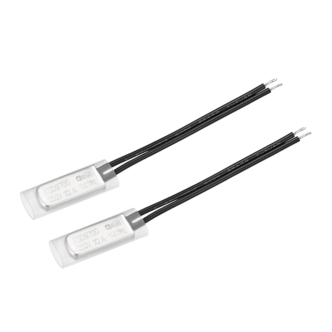 KSD9700 Thermostat 45°C~150°C N.C Metal Bimetal Temperature Control Switch 2pcs