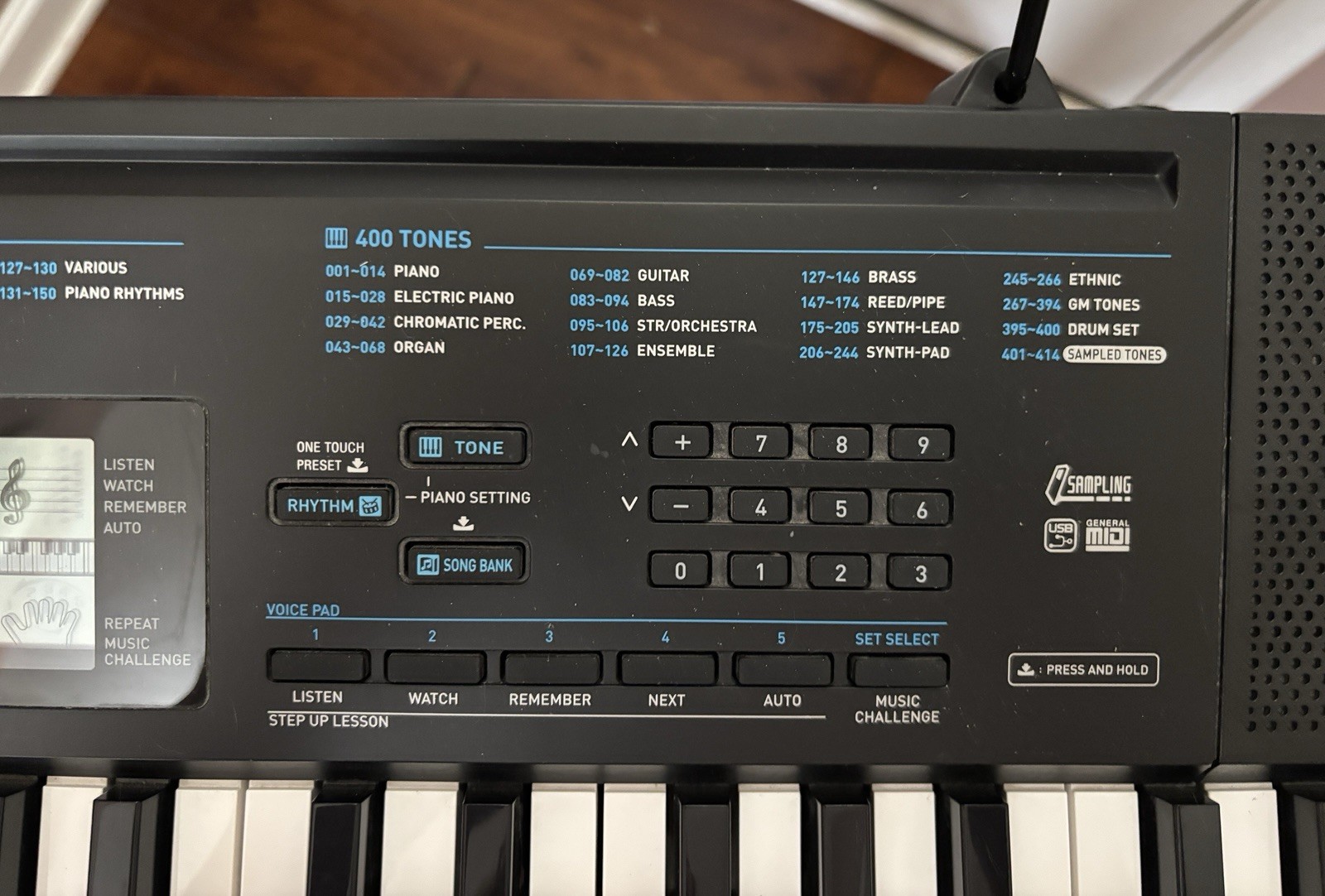Casio CTK-2300 Keyboard COMPLETE with stand, power cord, user manual, box