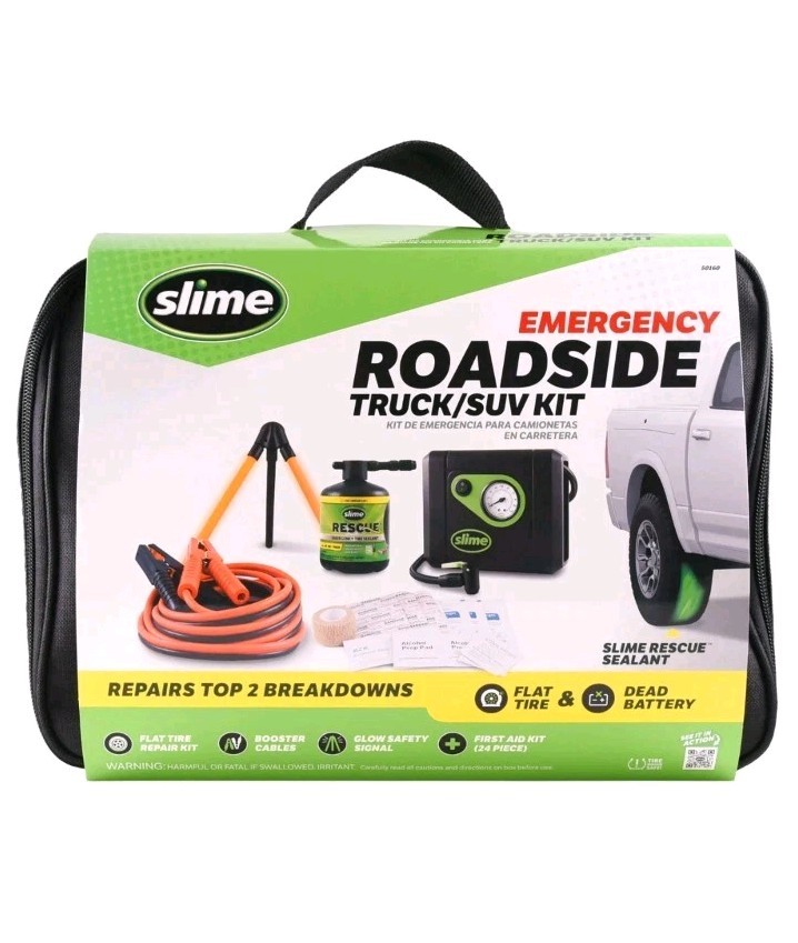 Slime 50160 Emergency Roadside Kit with Flat tire Repair