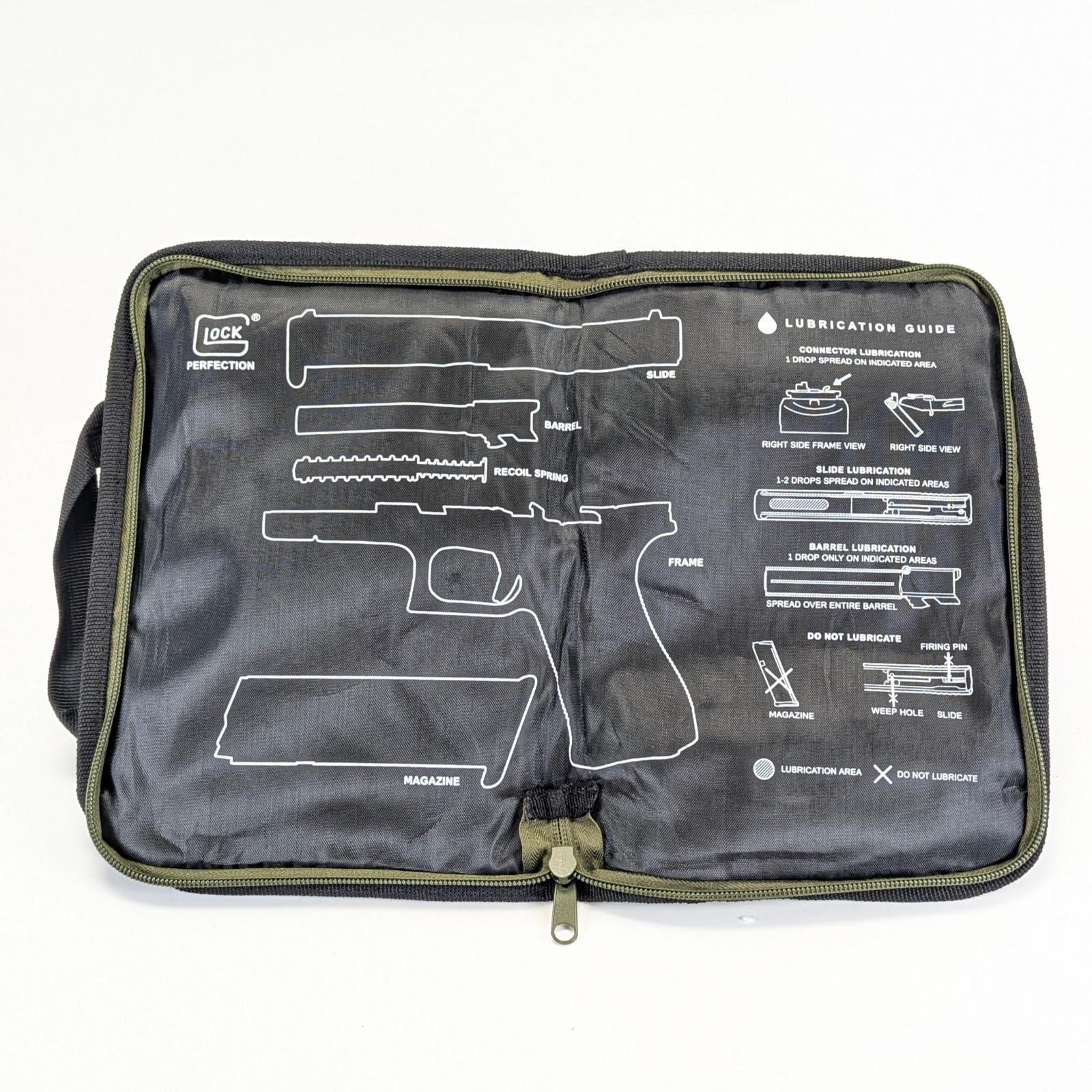 Glock Single Mini Range Pistol Bag w Lube Instructions - NWOT