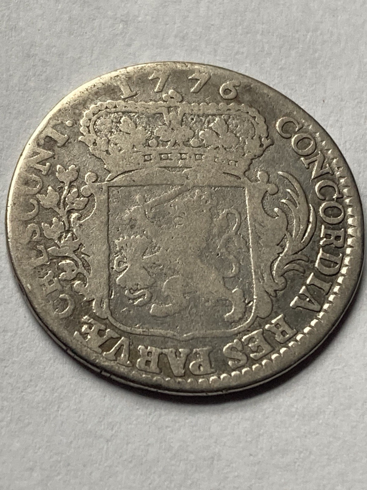 1776 Colonial America’s - Netherlands 🇳🇱 Dutch Rare Silver 1/4 Ducat -