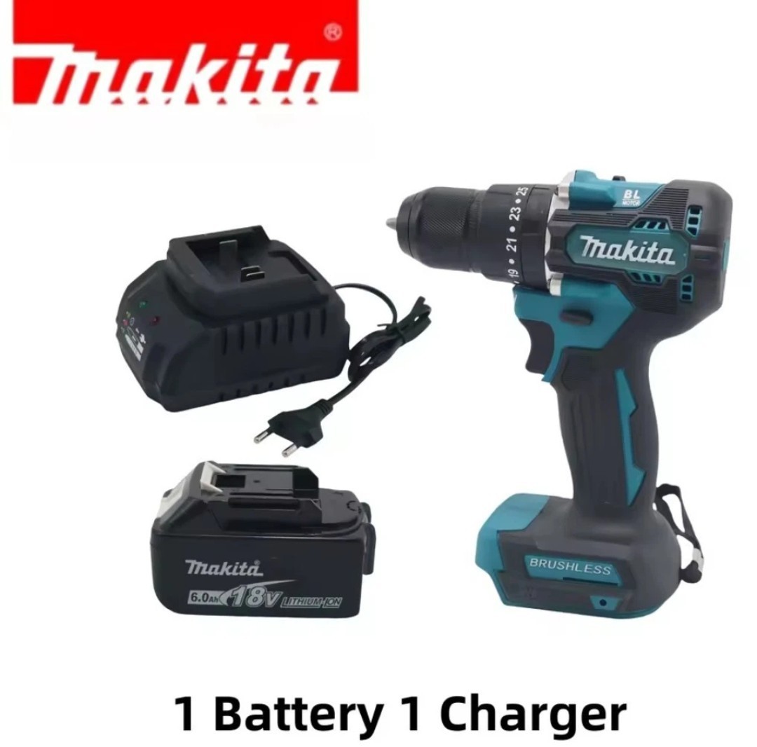 Makita DDF487-10 Drill Driver 18V + 6Ah Battery + Charger