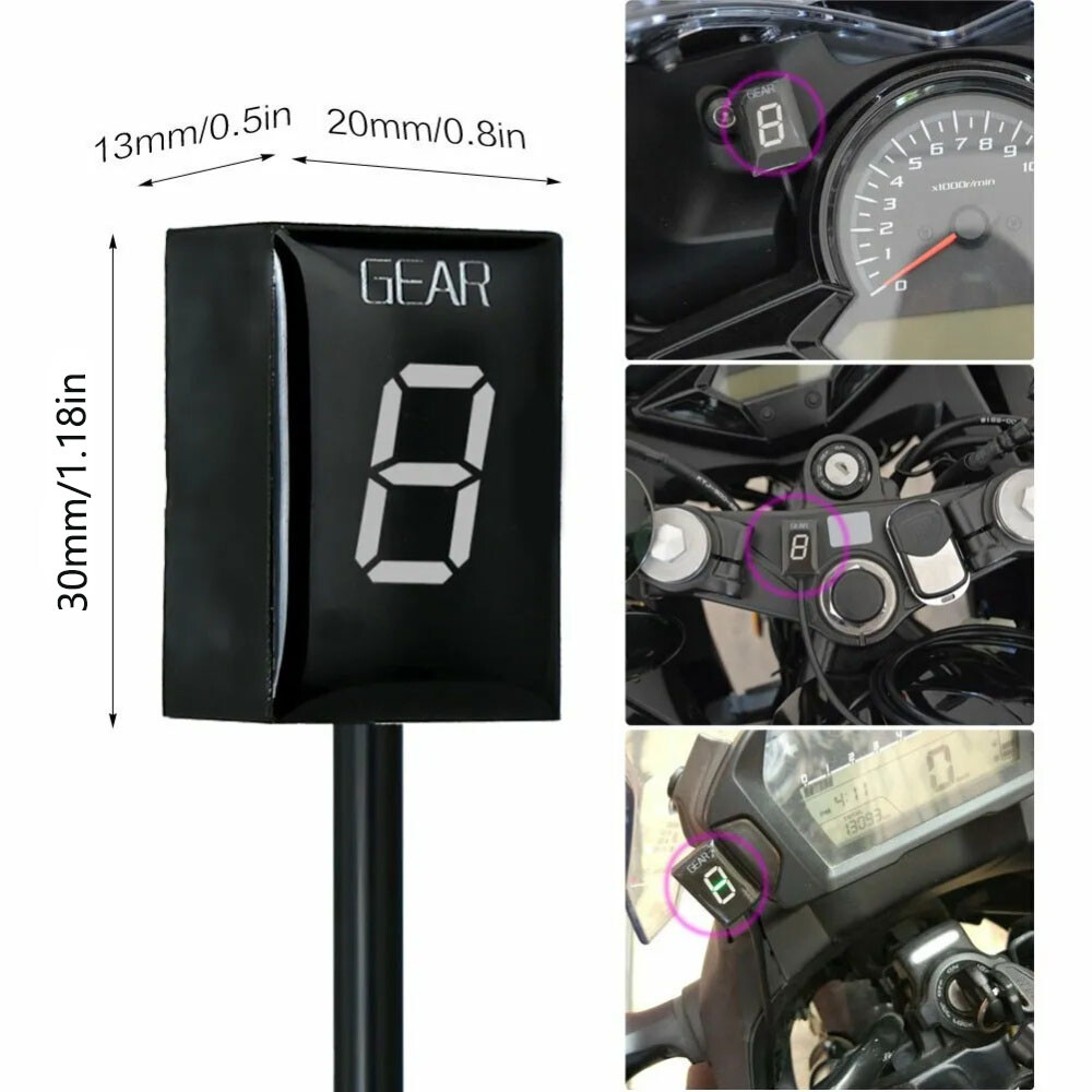 Motorcycle Orange LED Gear Indicator Parts For Honda CBR600RR CBR600F CBR1000RR