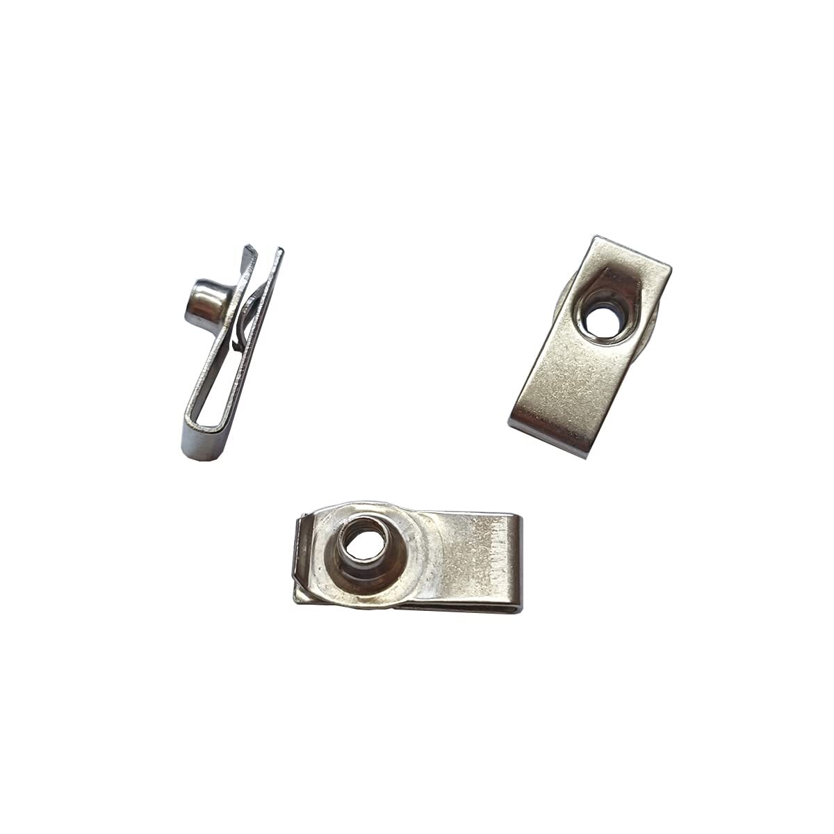 M6 Long Stainless Steel U -Style Clip-On NutU-Type Fasteners Pack of 25