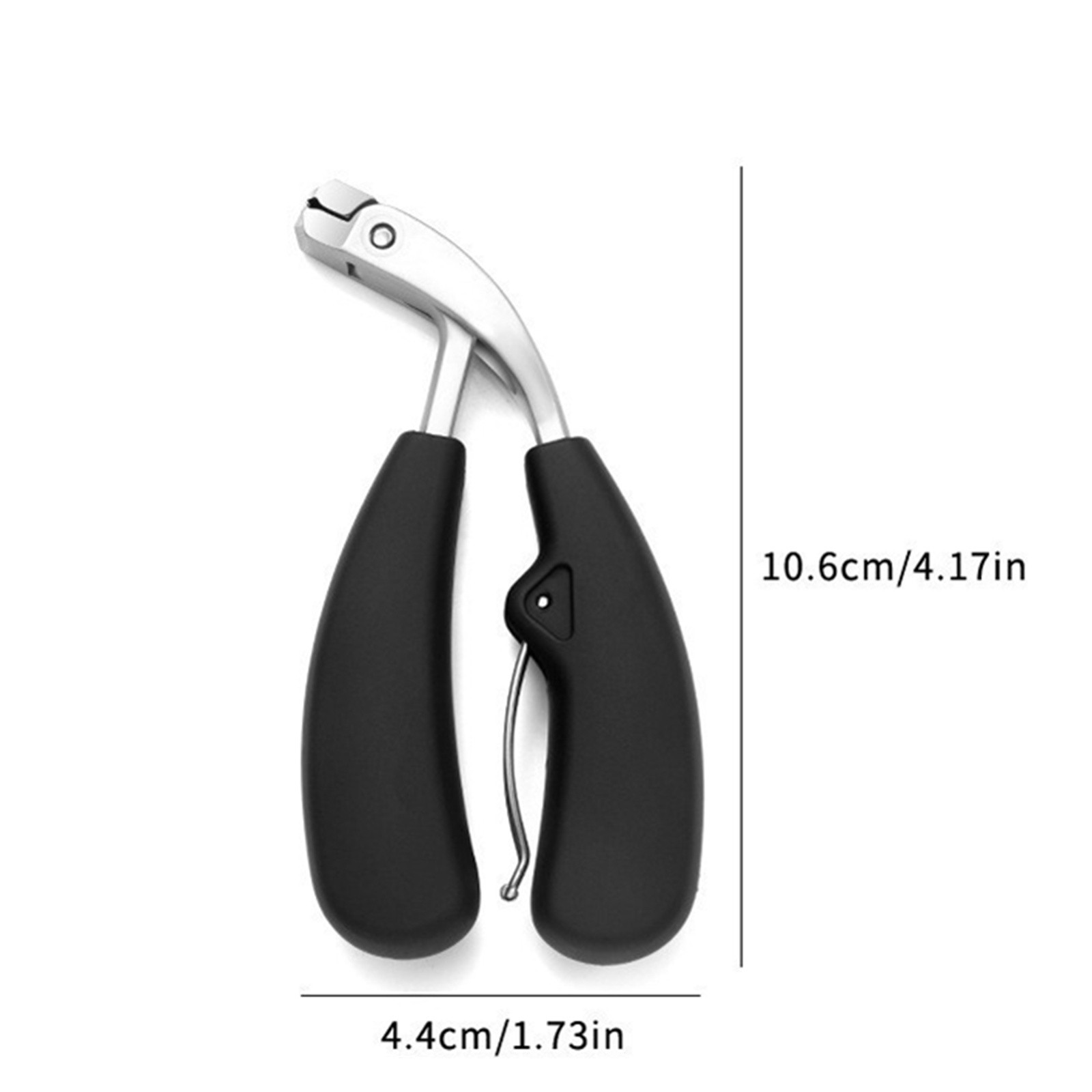 New Angled Head Sharp Blade Ergonomic Large Mouth Toenail Finger Nails Clipper