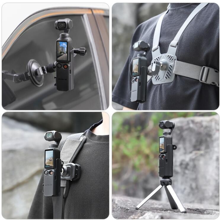 For Osmo Pocket 3 Expansion Adapter Protection Frame Extension Handle Bracket ##