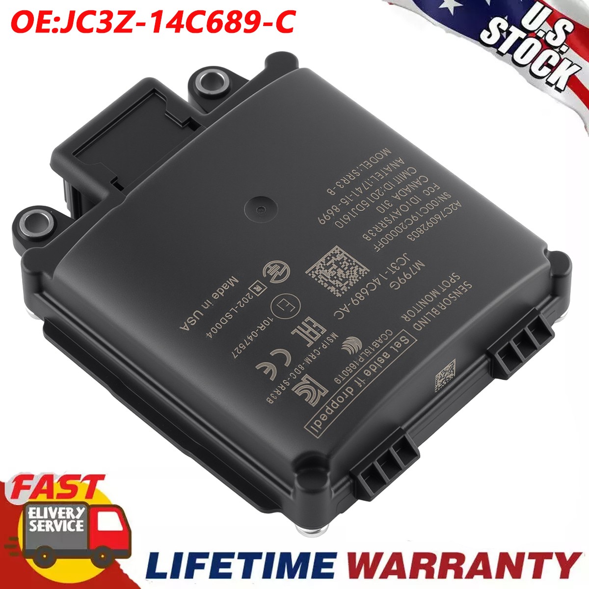 Blind Spot Radar Sensor Module Fit Ford F150 F250SD JC3T-14C689-AC, JC3Z14C689C