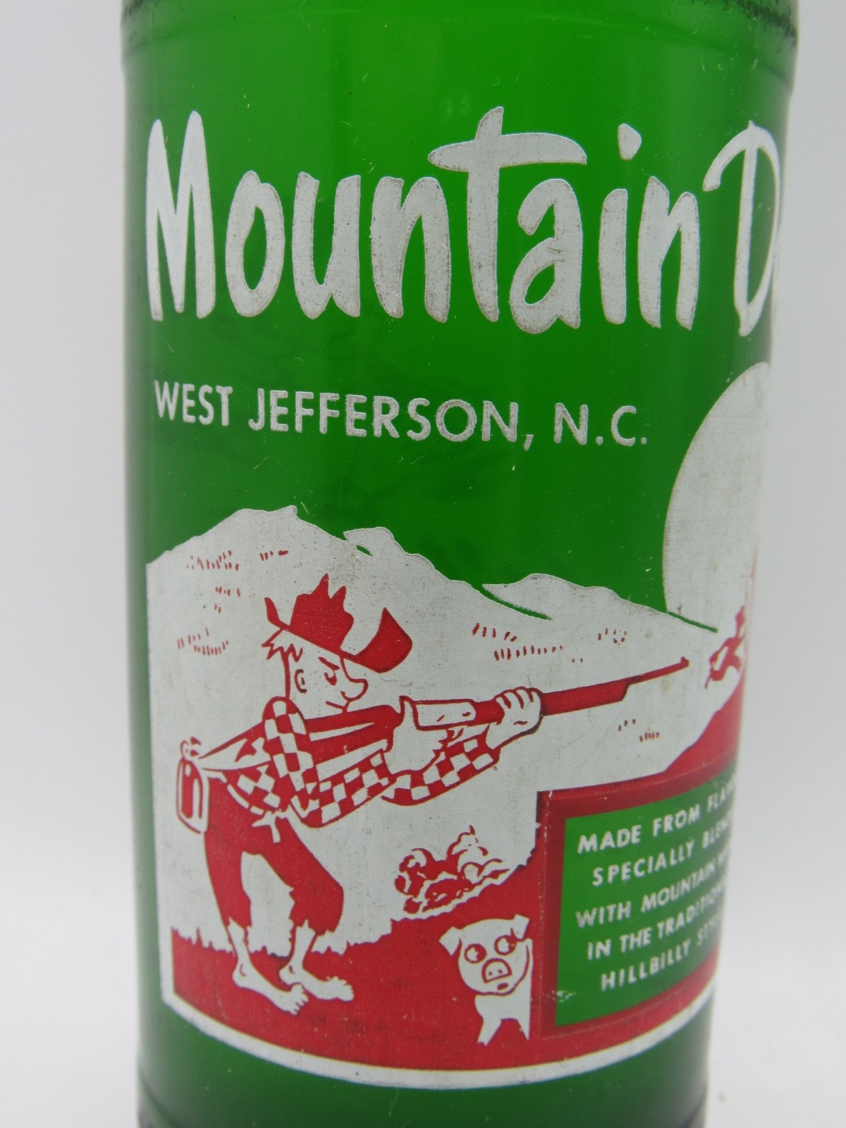 MOUNTAIN DEW Bottle - "'West Jefferson, N.C." - Pepsi