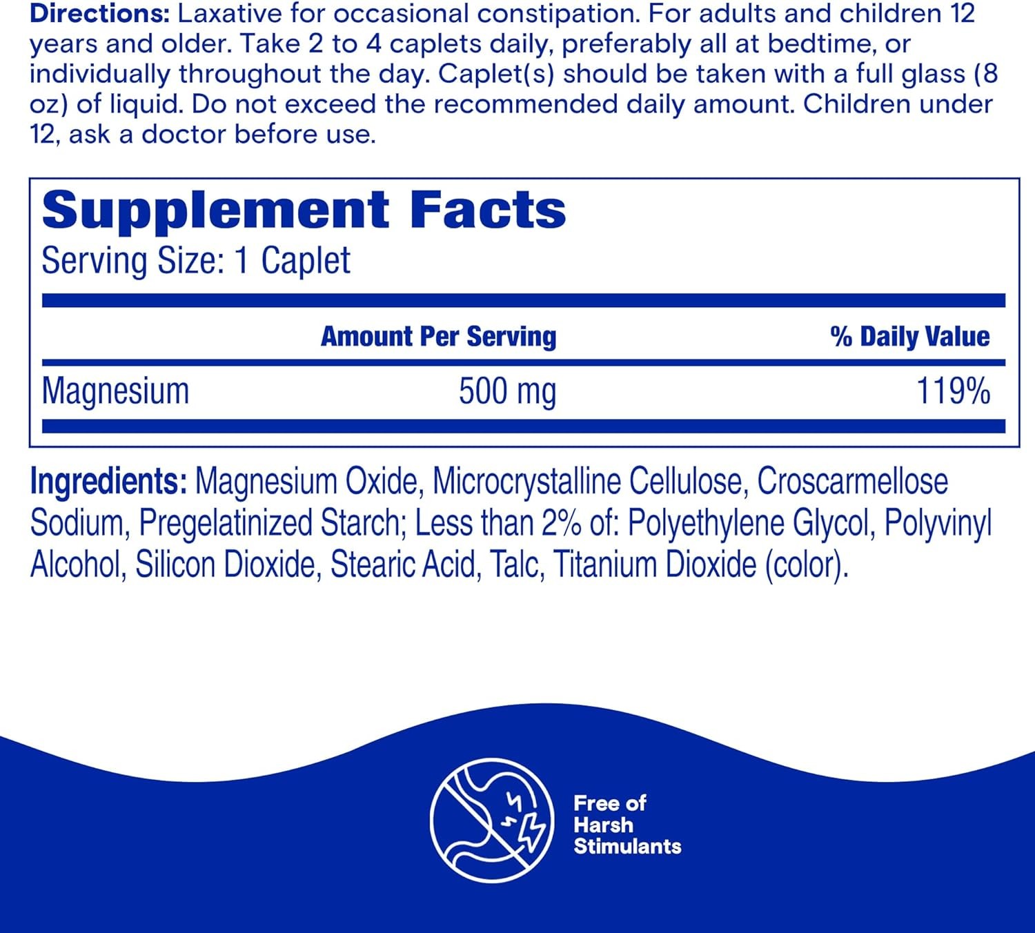 Easy-to-Swallow Laxative Caplets, 55 Count for Quick Relief
