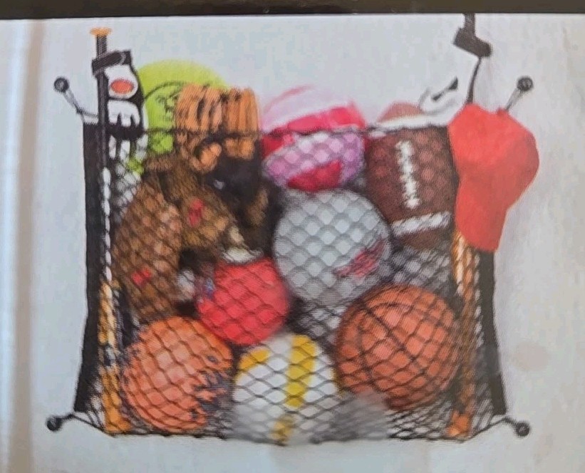 EZ Net Organizer Large 36“ X 24“ Black Holds Up To 75 Lbs.Hardware Included ￼