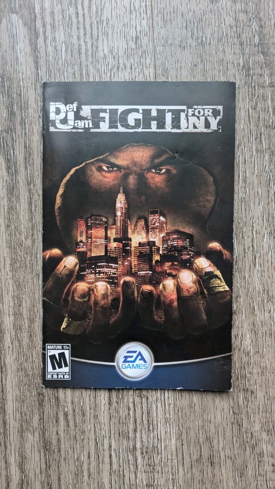 USED AUTHENTIC MANUAL ONLY - NO GAME NO BOX -) DEF JAM FIGHT FOR NY (- PS2