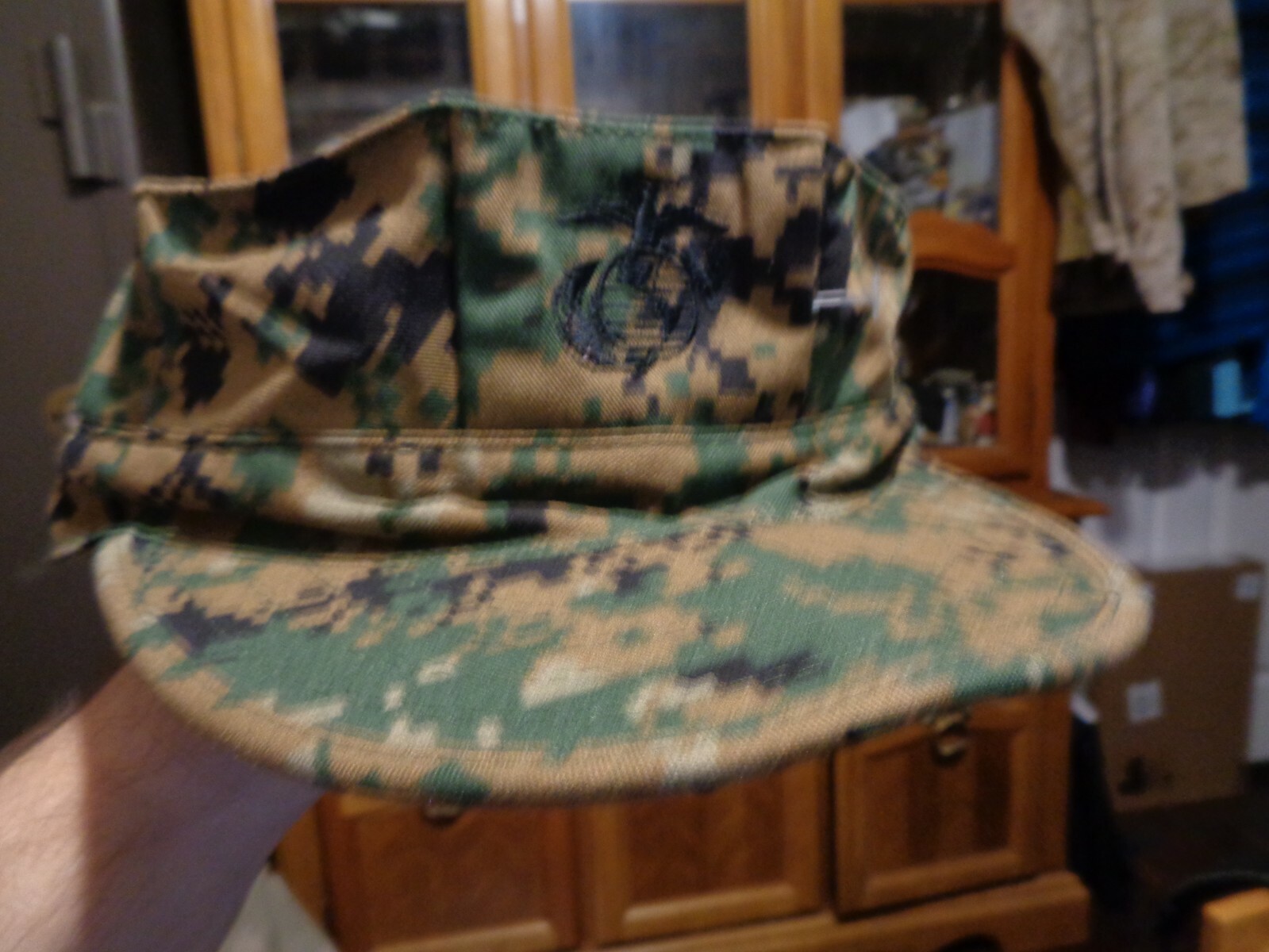 8 POINT COVER HAT CAP WOODLAND MARPAT USMC MARINE  SIZE  X LARGE NWOT   XL