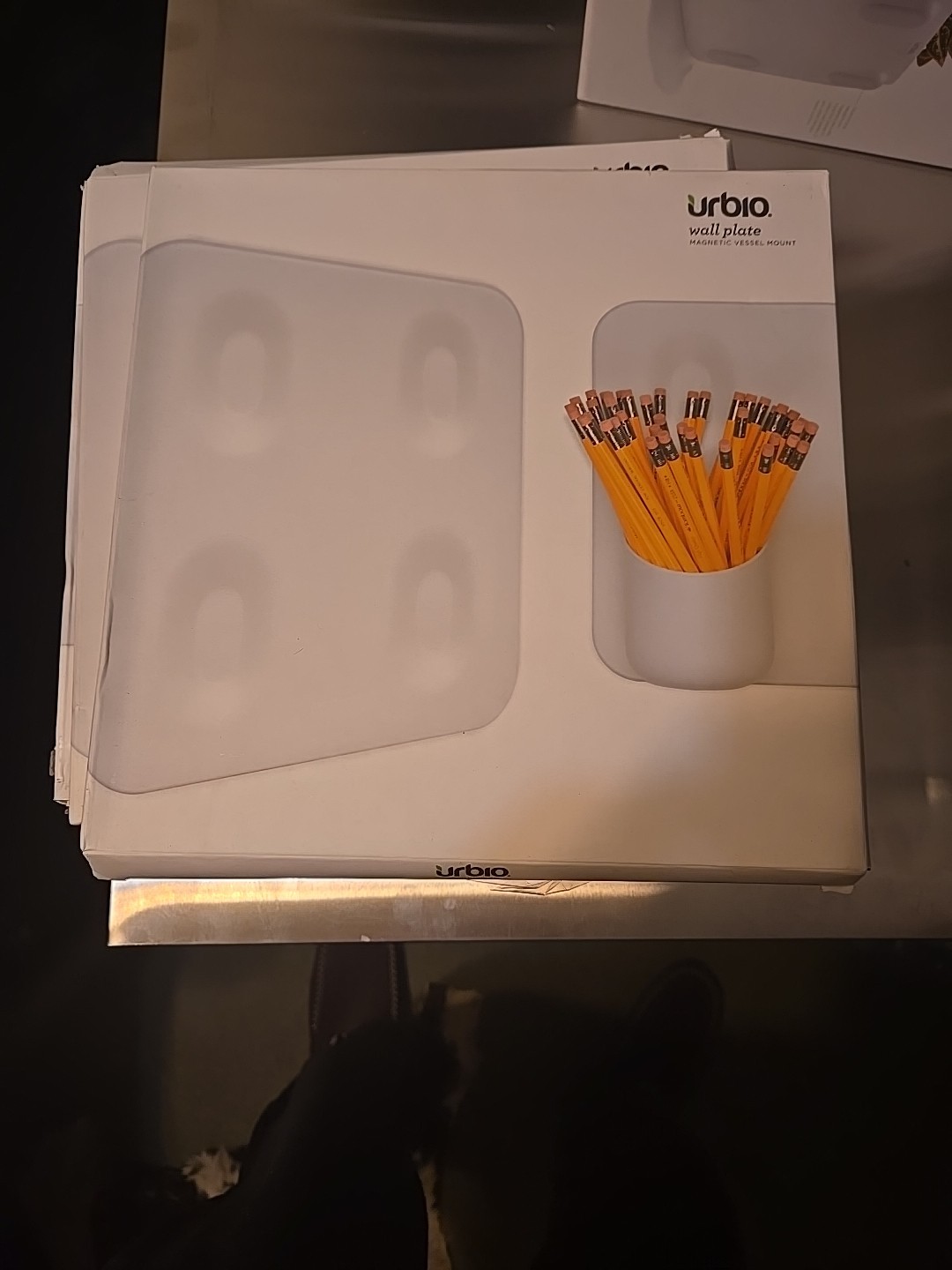Urbio Wall Magnetic White Metal Wall Mount 10x10”  NEW IN BOX Lot Of 9