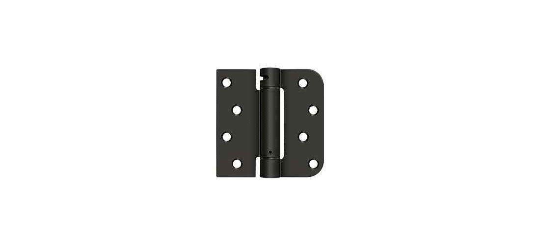 4" x 4" x 5/8" x SQ Spring Hinge, UL Listed in Brushed Chrome
