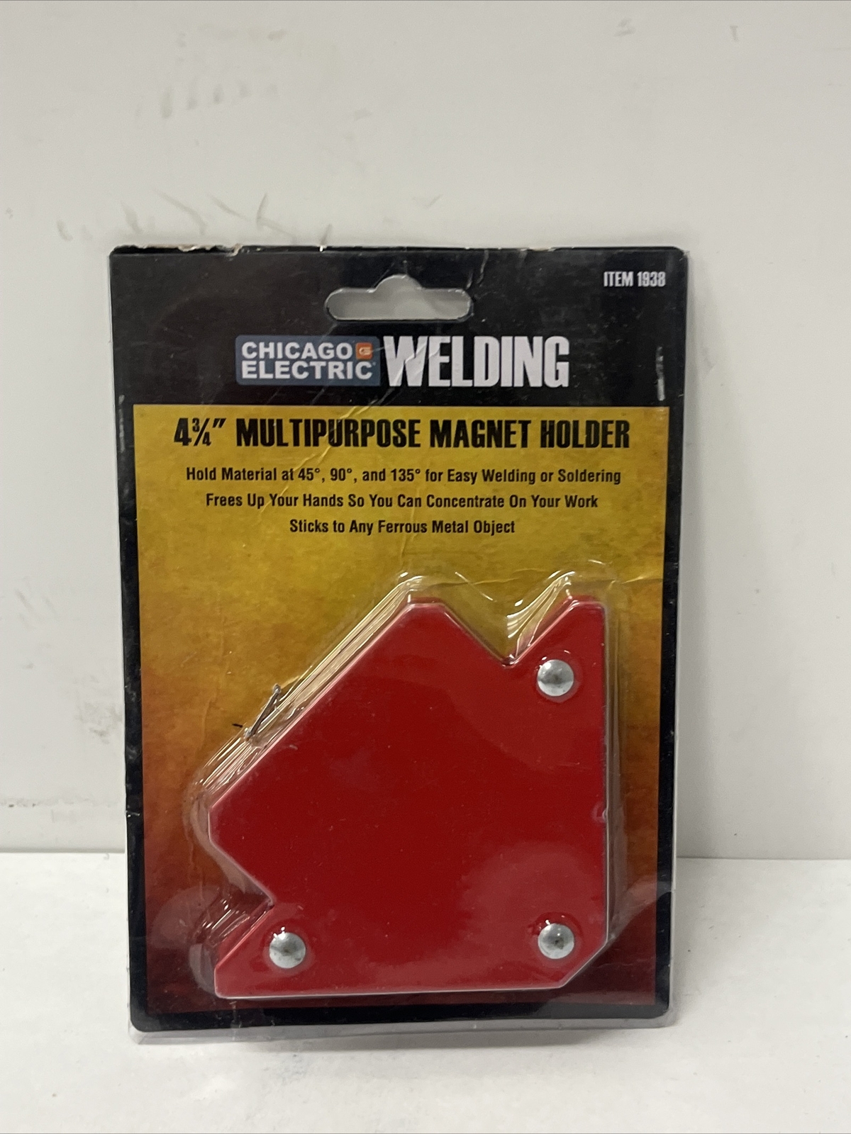 Chicago Welding Electric Red Welding 4 3/4" Multipurpose Magnet Holder NIP