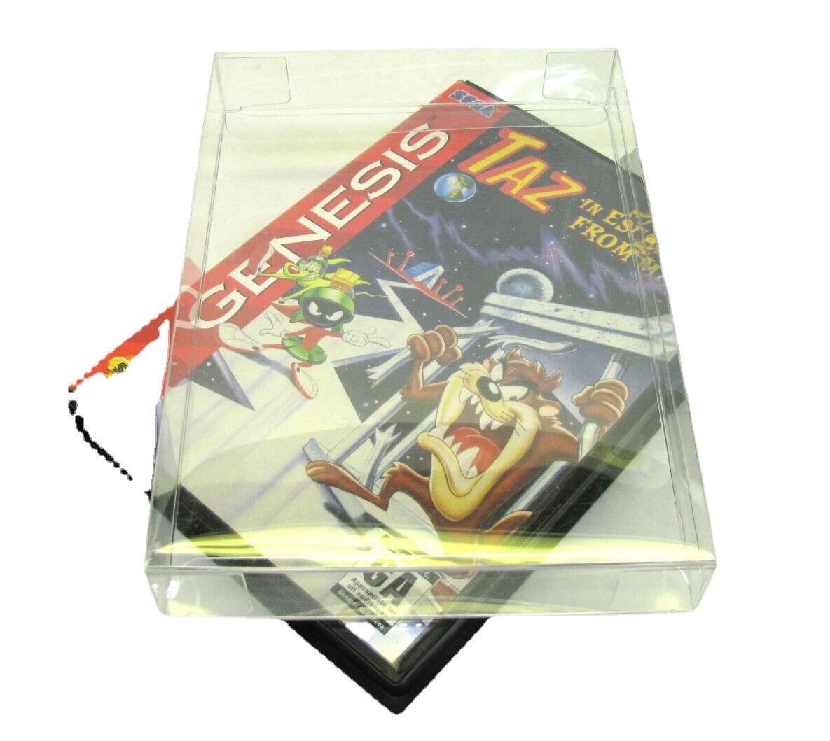 10x Clear Plastic Protective Box Protector Sleeve Case For Sega Genesis Cib Game