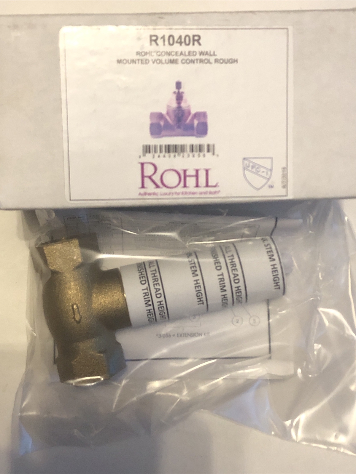 New Rohl R1040R Volume Control Rough In Valve Only