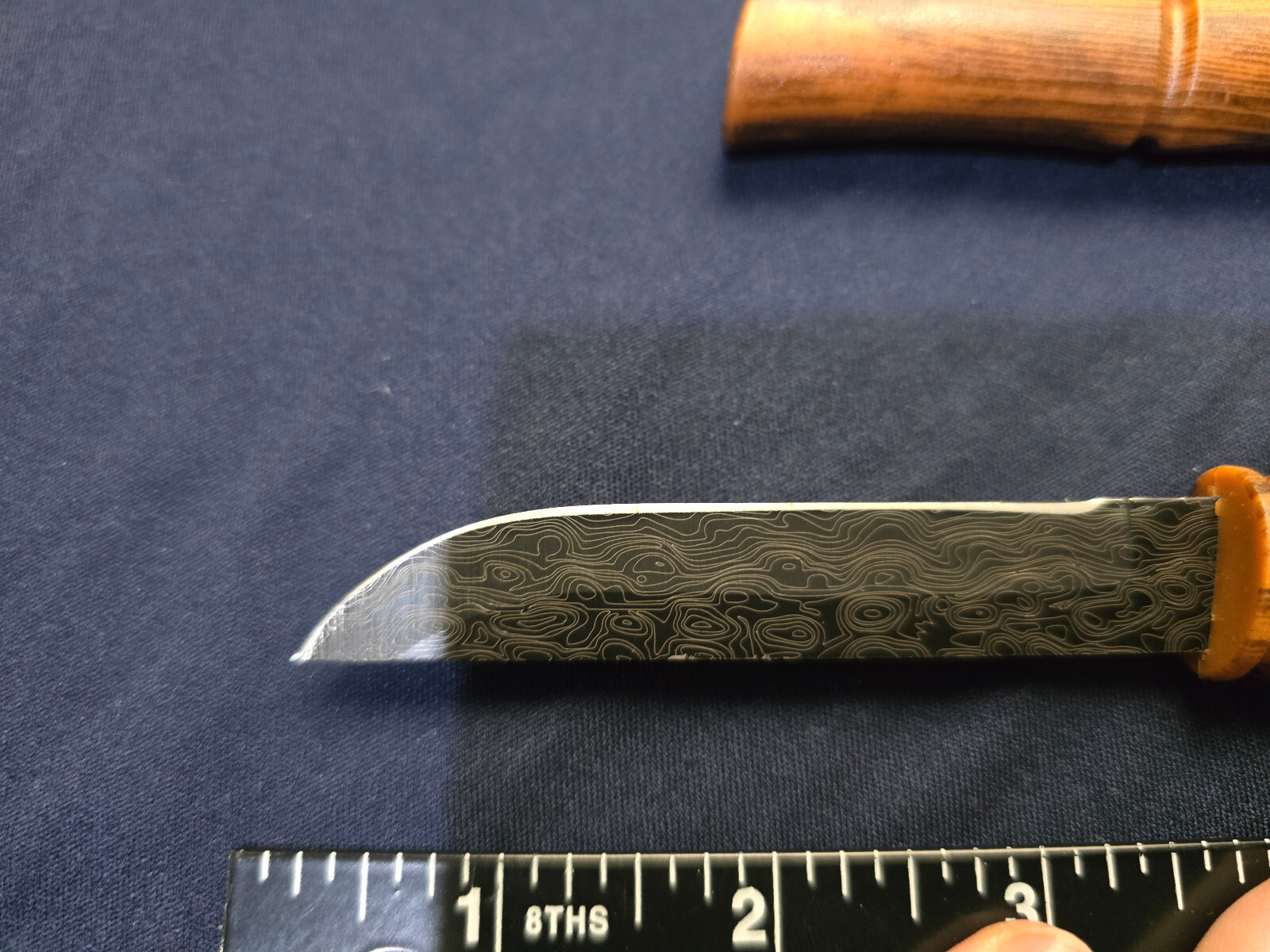 Concealed neck knife, boot knife - bamboo shaped (acrylic/plastic material)