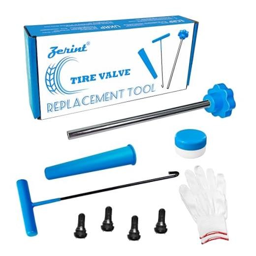 Tire Valve Stem Core Replacement Tool Kit - Quick Change Tool for Cars, TR412