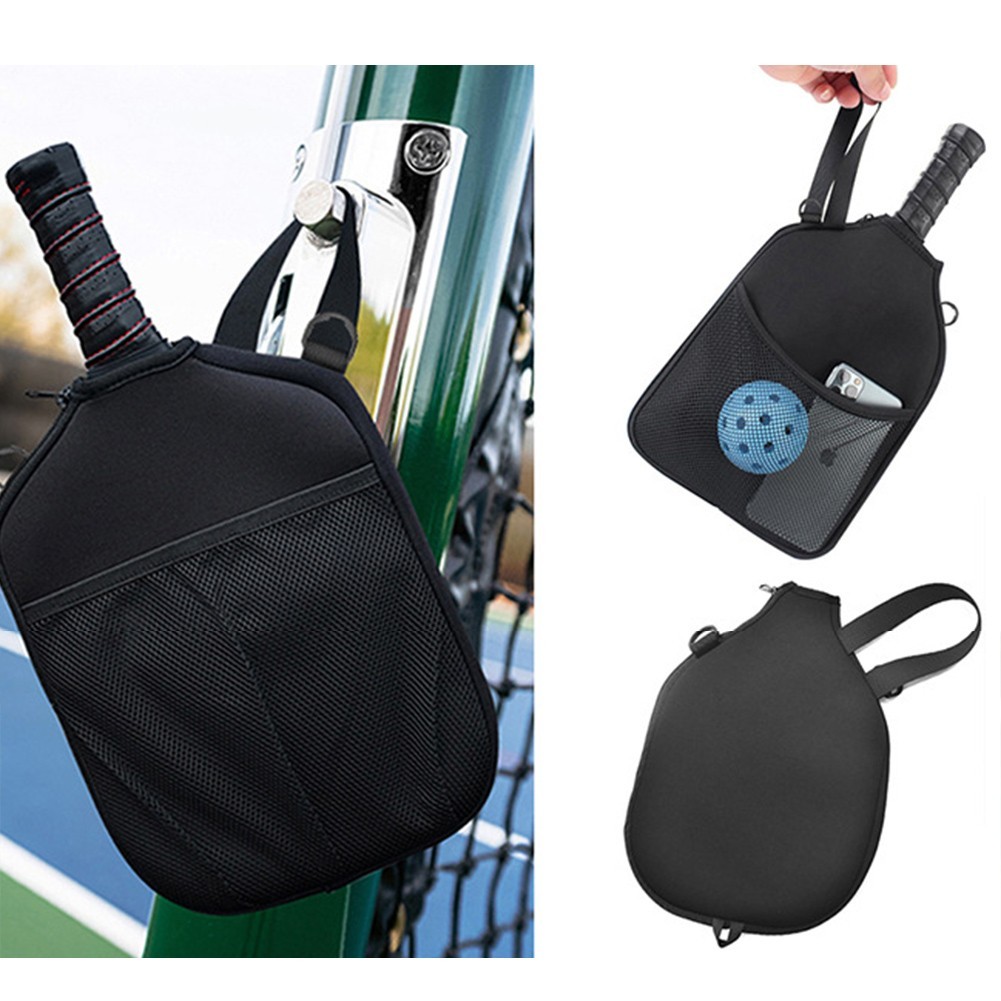 for Pickleball Paddle Shoulder Bag Portable Storage with Removable Straps