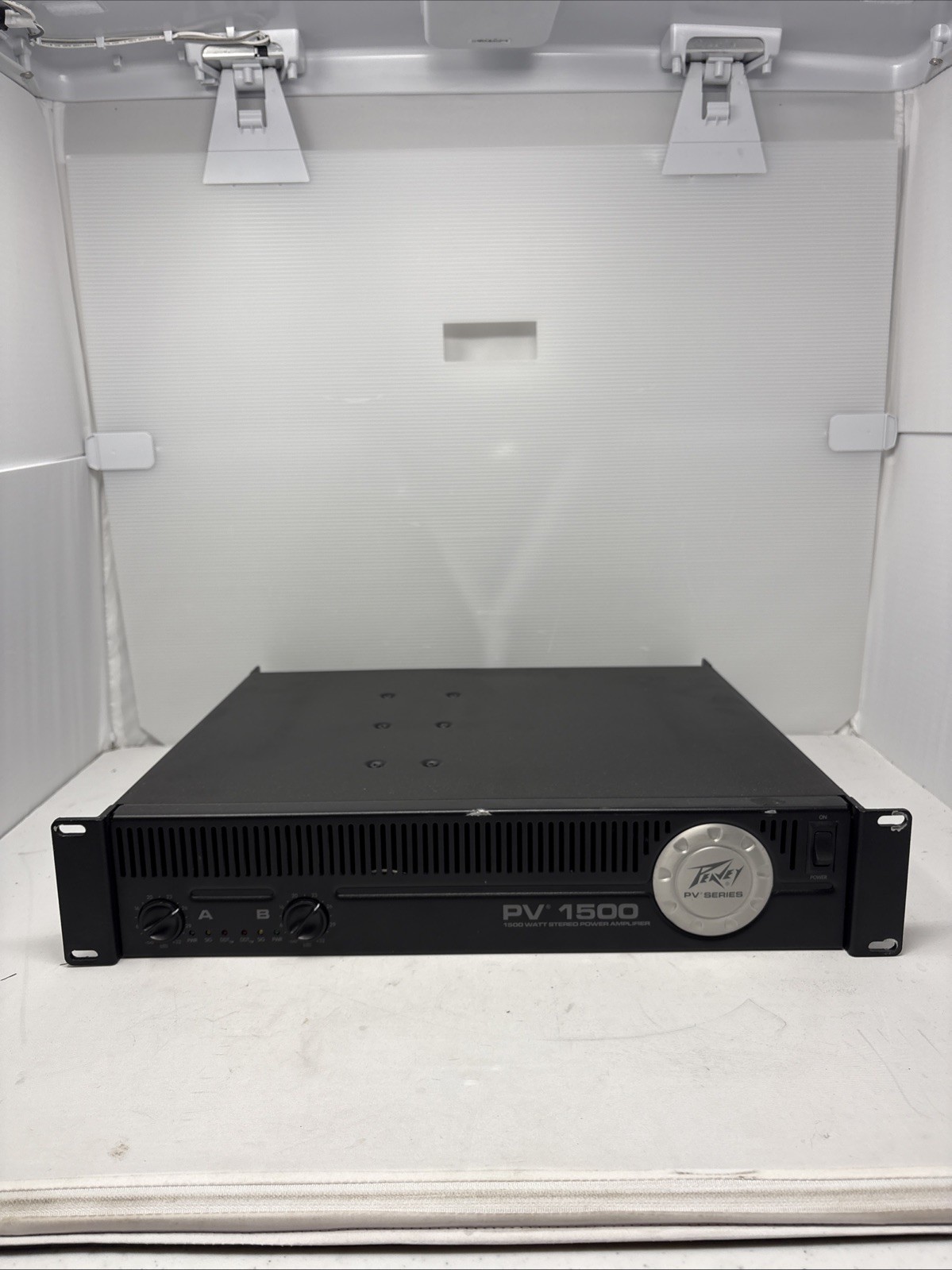 Peavey PV1500 2-Channel Power Amplifier Tested Working Great Condition