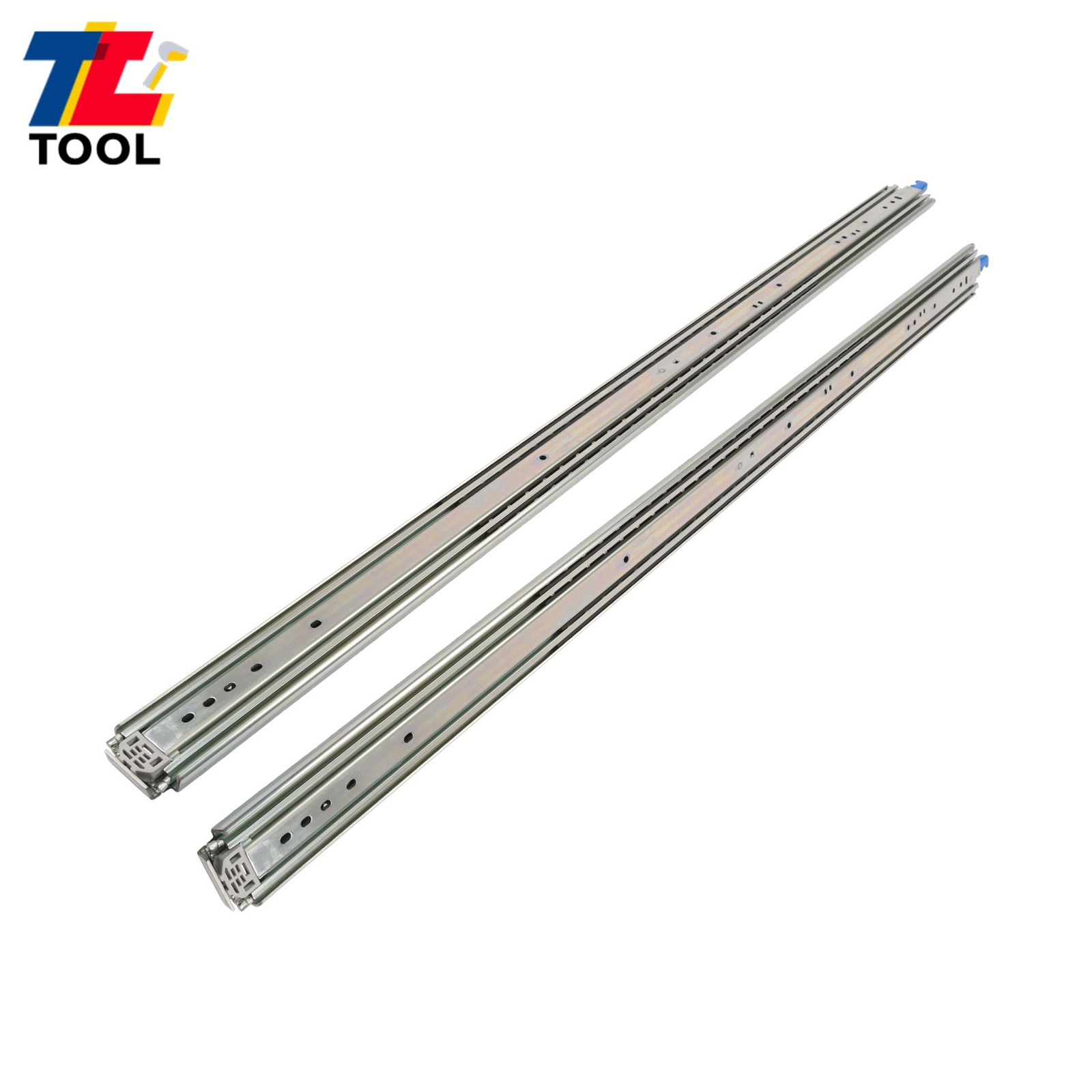 Industrial 52" Locking Slides 500lb - Full Extension Ball Bearing With Lock