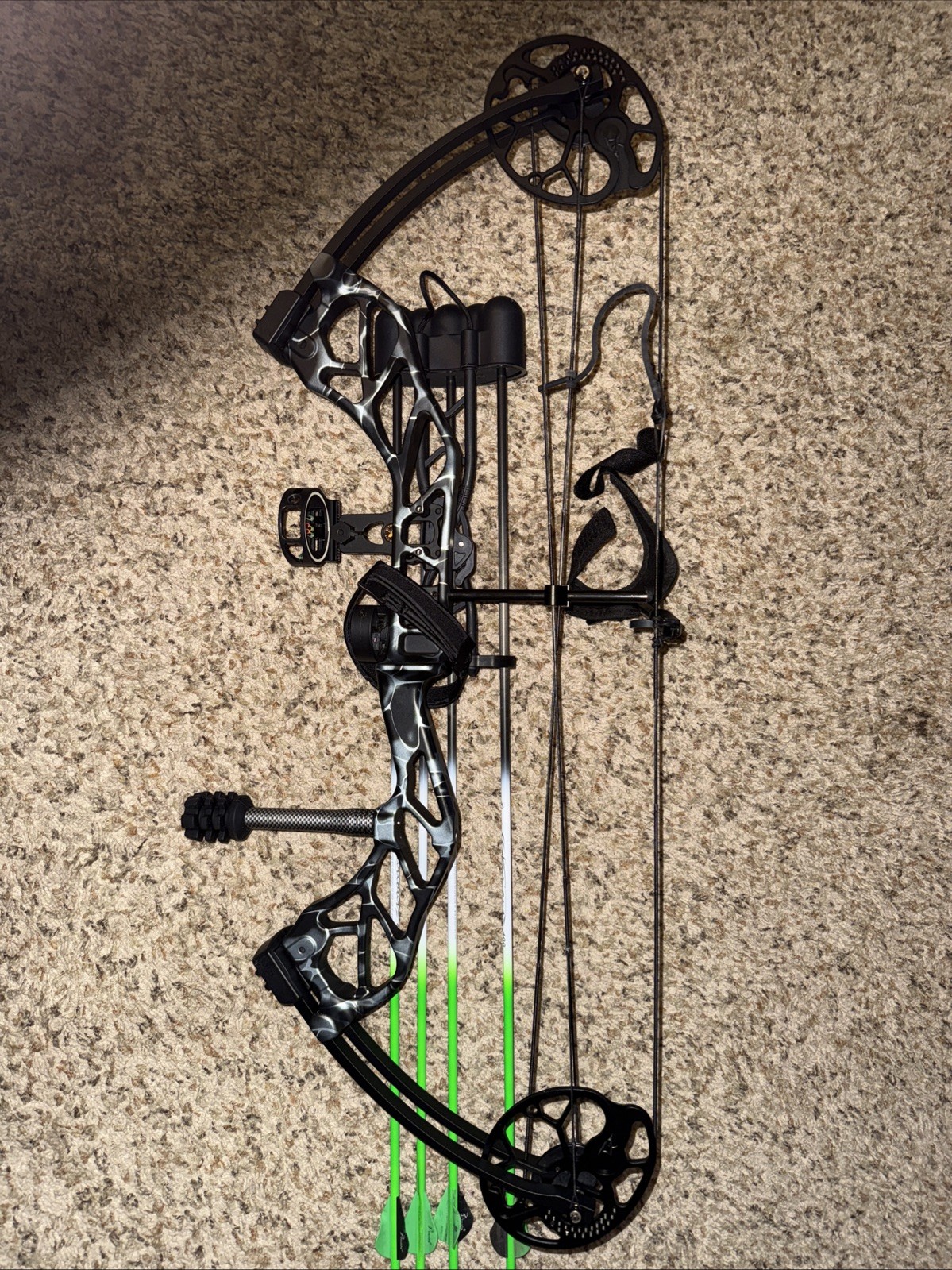 TOPOINT Archery 31 Compound Practice Bow Sight, Rest, Quiver, Arrows, Carry Bag