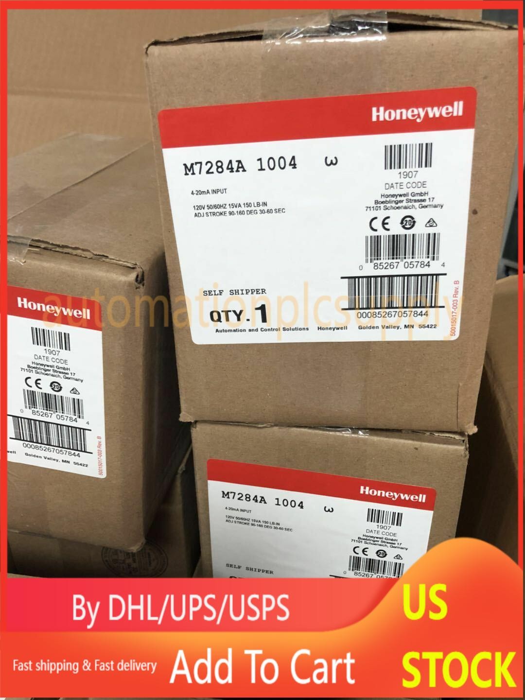 New Honeywell M7284A-1004 Modutrol Motor M7284A1004 Shipping US Free TAX