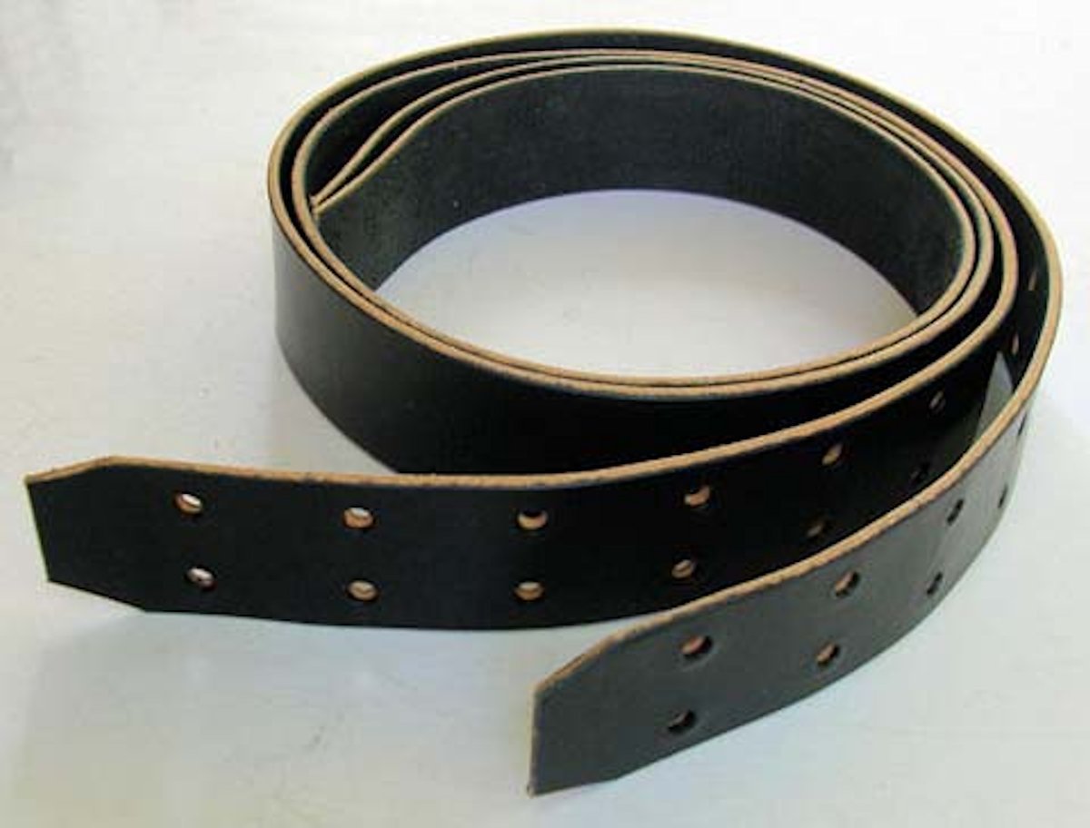 WESTERN STIRRUP LEATHERS 2 1/2" X 66" _USA Handmade  BLACK
