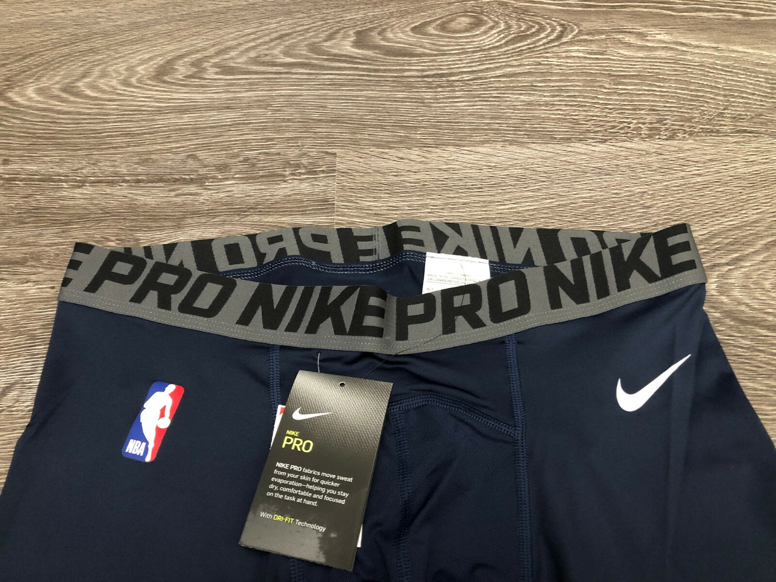 Nike Pro NBA Team Player Issued PE Basketball Compression Shorts Navy 880802-419