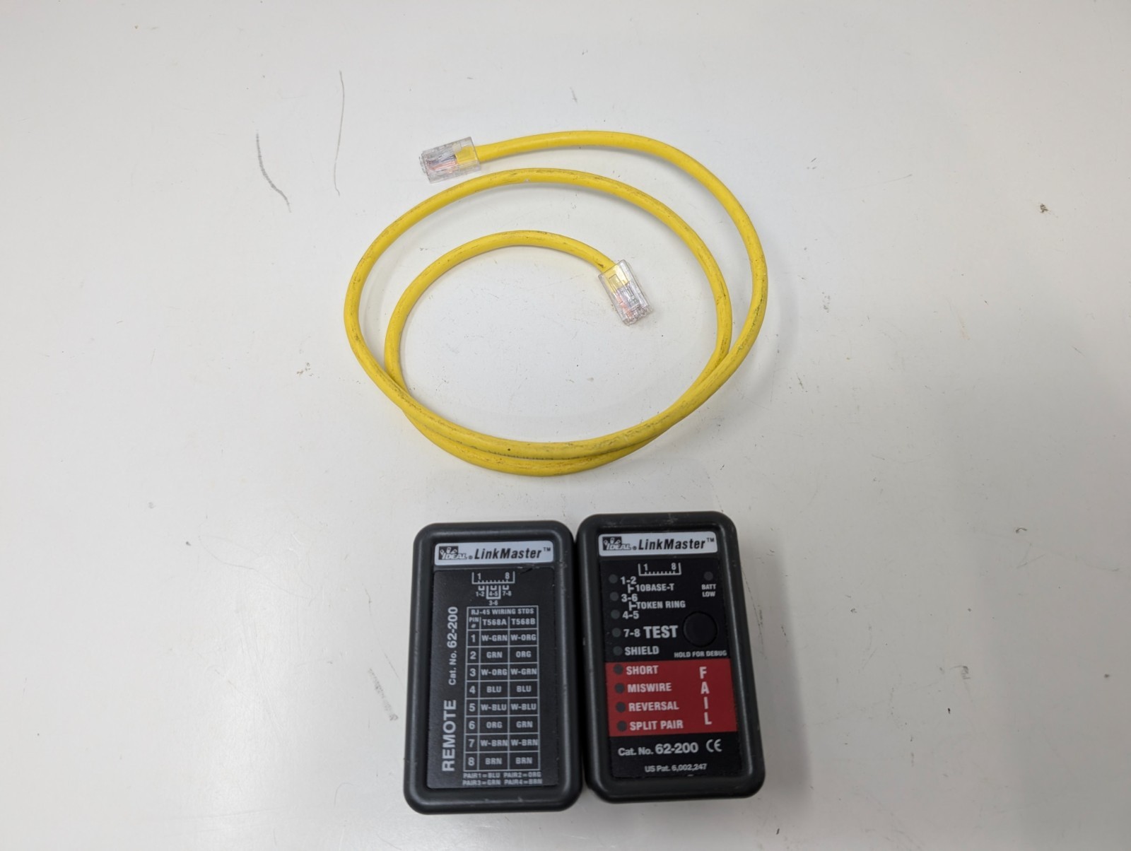 IDEAL LinkMaster 62-200 RJ45 Network Cable Tester w/ Remote & Cable (23