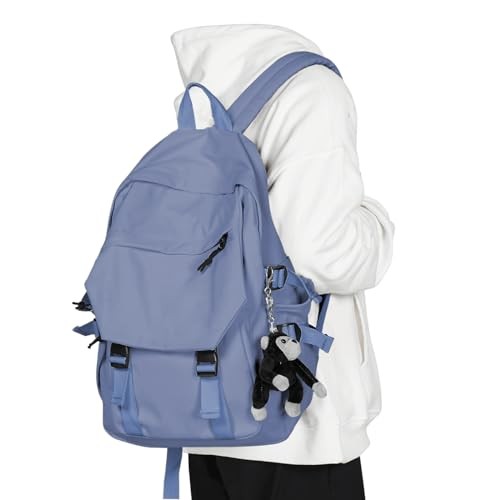 College Backpack Waterproof Black College Bags For Women B-blue Purple