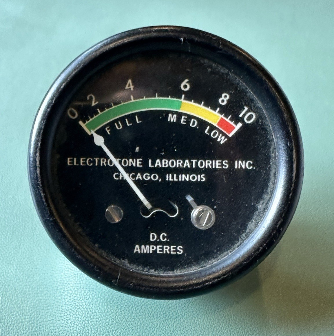 Electrotone Laboratories Power Gauge DC Amp Meter USA Made