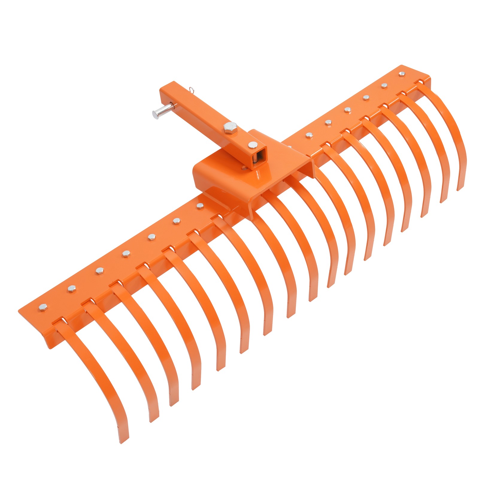 For 2" Receiver Tractor 48" Landscape Rake Pine Straw Rake Rock Rake ATV UTV