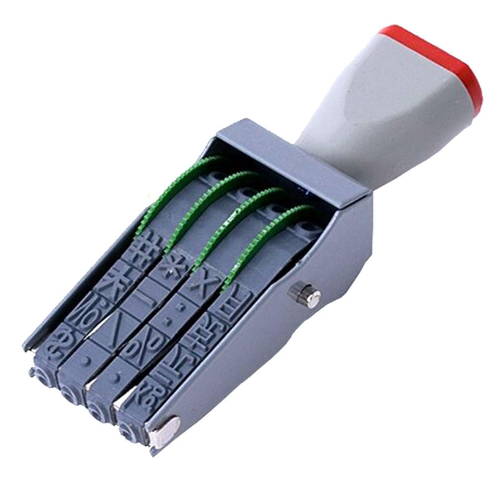 Rubber Number Stamp 4 digits Numeric Rolling Accs Roller Date Stamp for Document