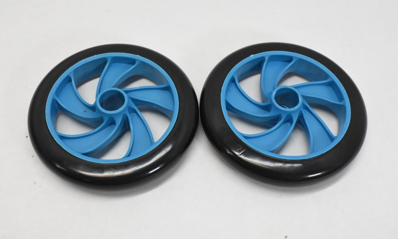Odoland Replacement AB Blue Wheels for Roller Pro Push Bar Home Gym Fitness