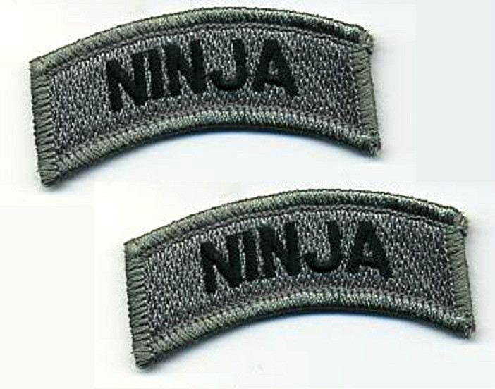 ELITE PROFESSIONALS SPECIAL WARFARE OPERATOR burdock velkrö 2-TAB SET: NINJA
