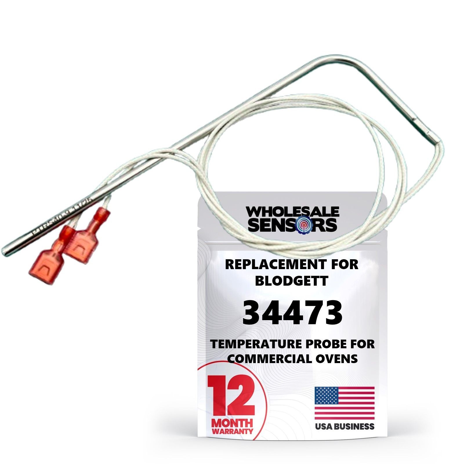 Replacement Blodgett 34473 RTD 1000 Ohm Temperature Probe for Commercial