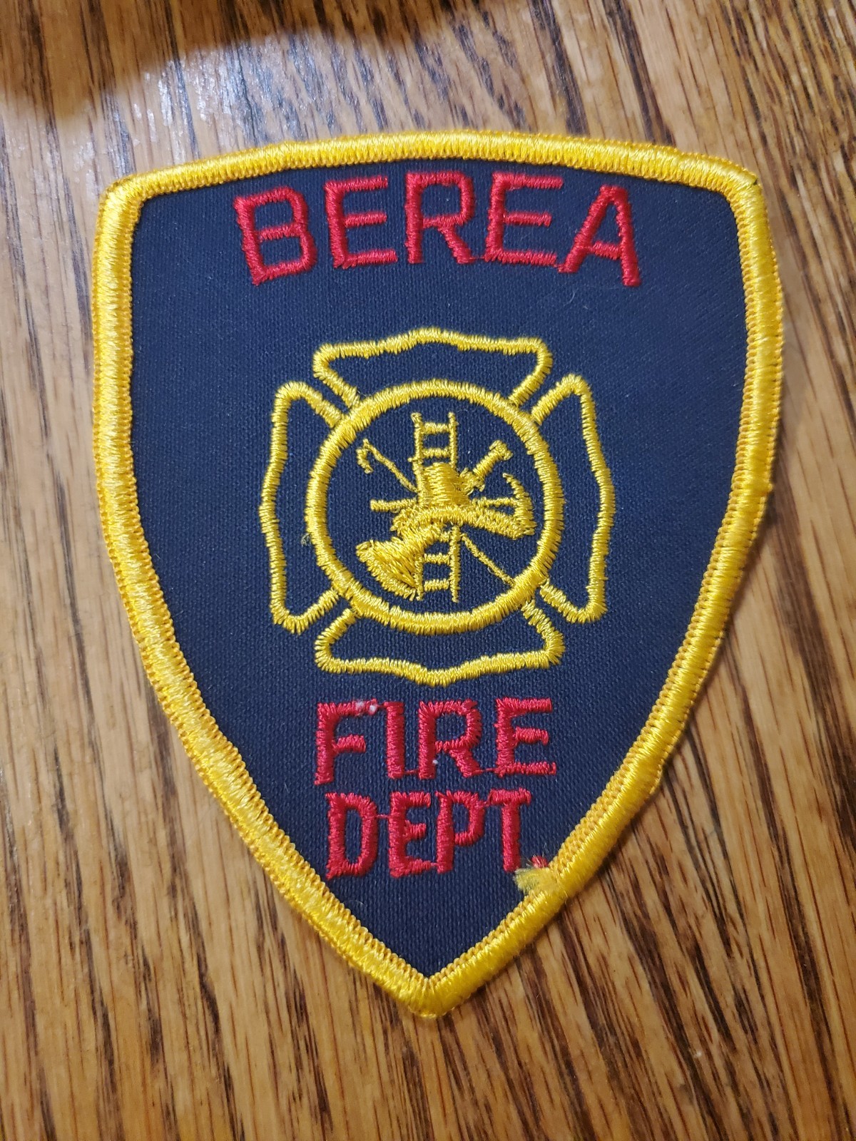 Vintage Berea Fire Department embroidered patch South Carolina