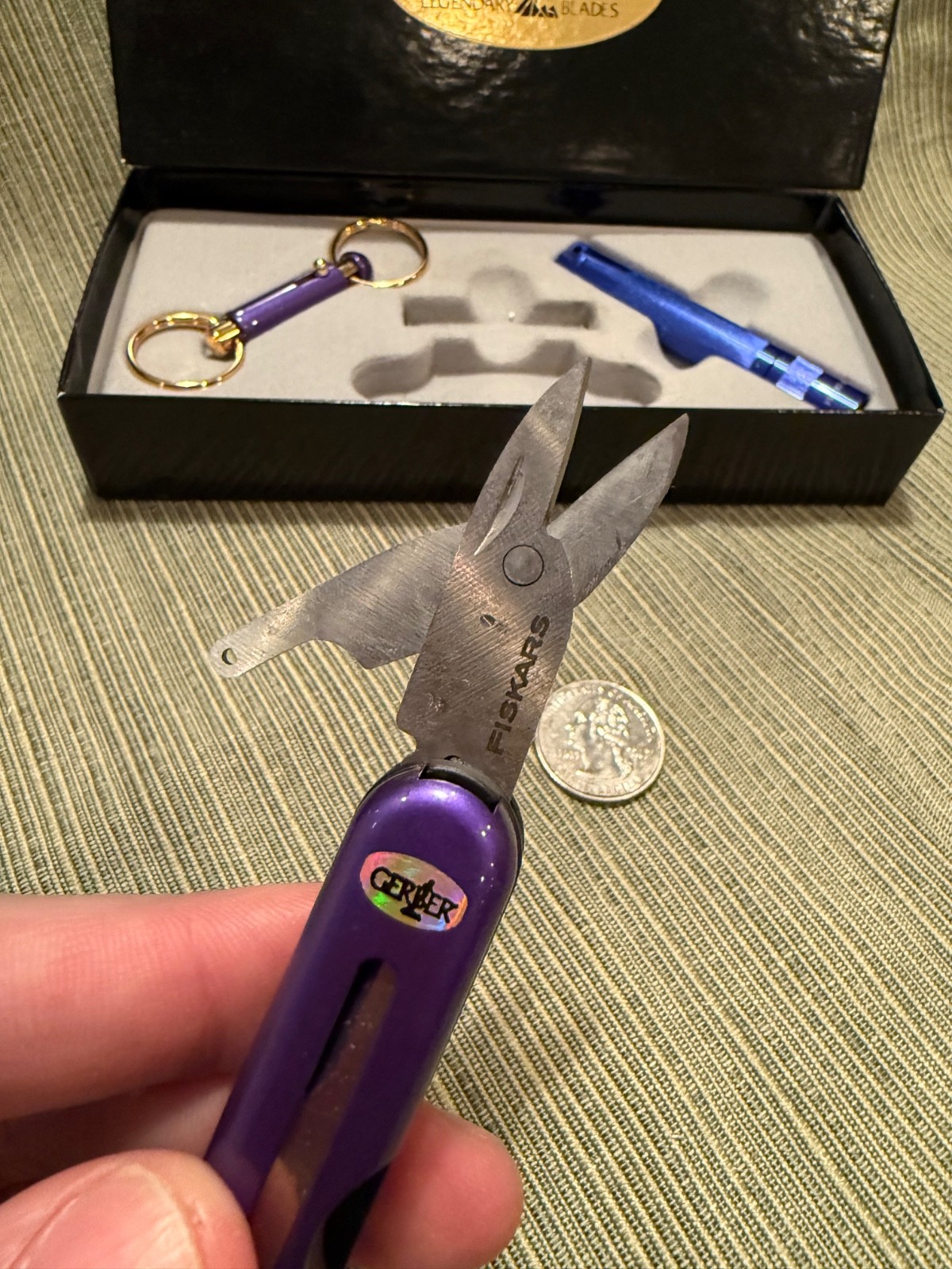Gerber Key/Mag Set 08235 Purple Keychain Multitool Flashlight NIB NOS