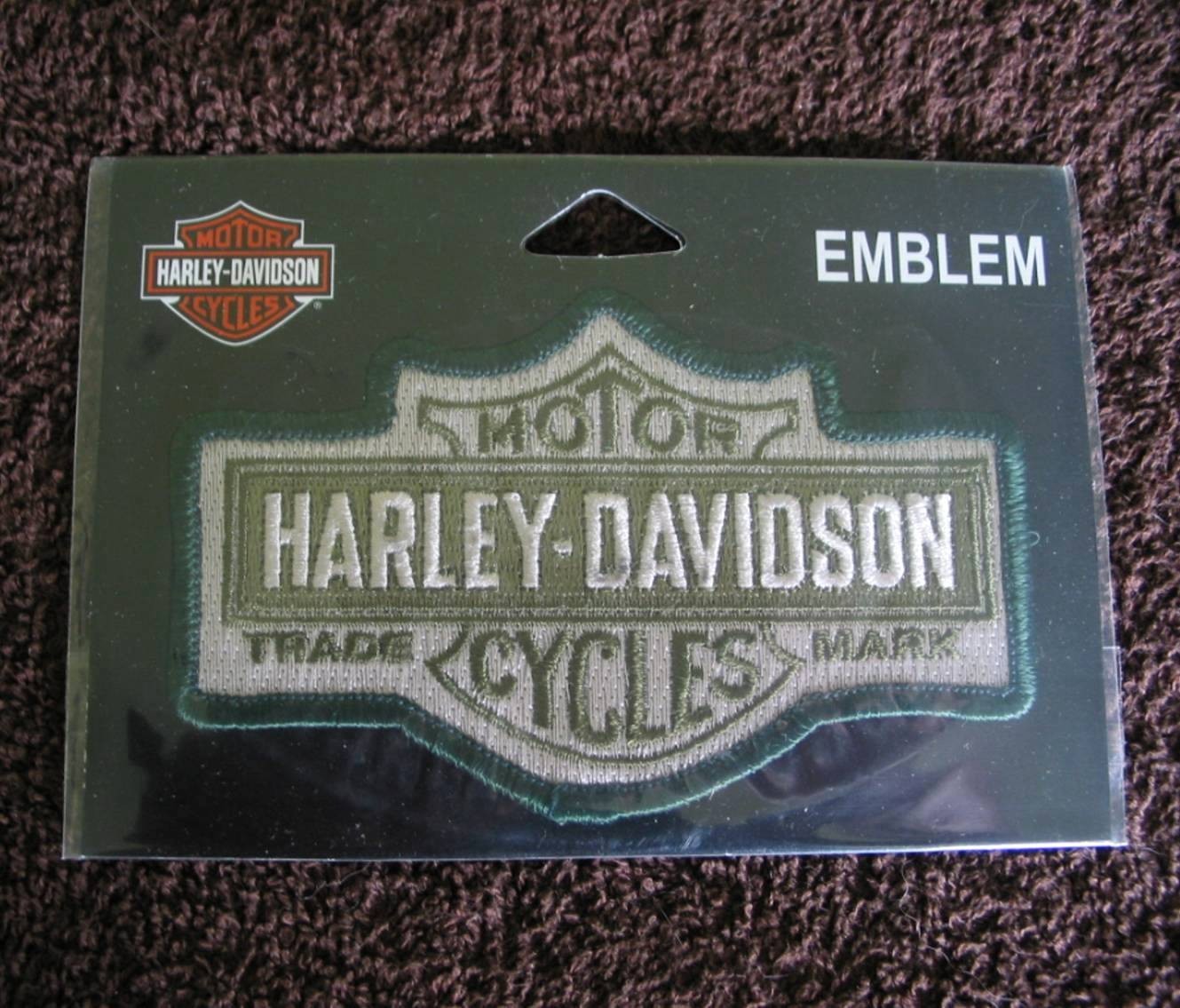 Harley Davidson  Long Bar & Shield  Patch / Emblem