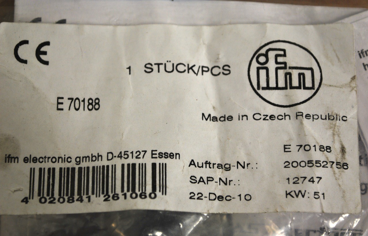 ifm E70188 ASI Distributor - NEW
